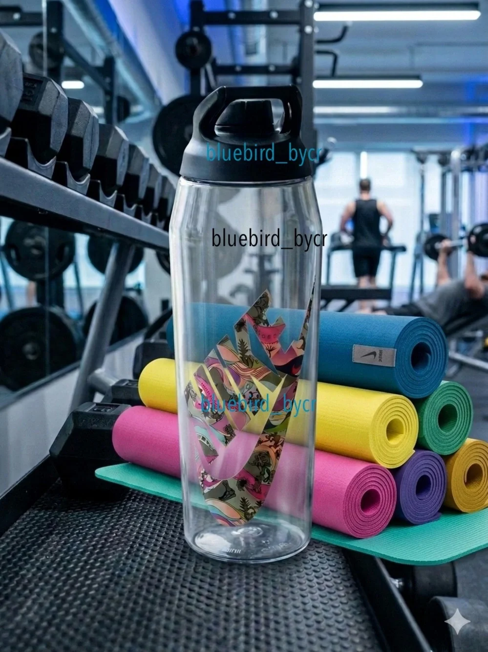 Nike clear bottle